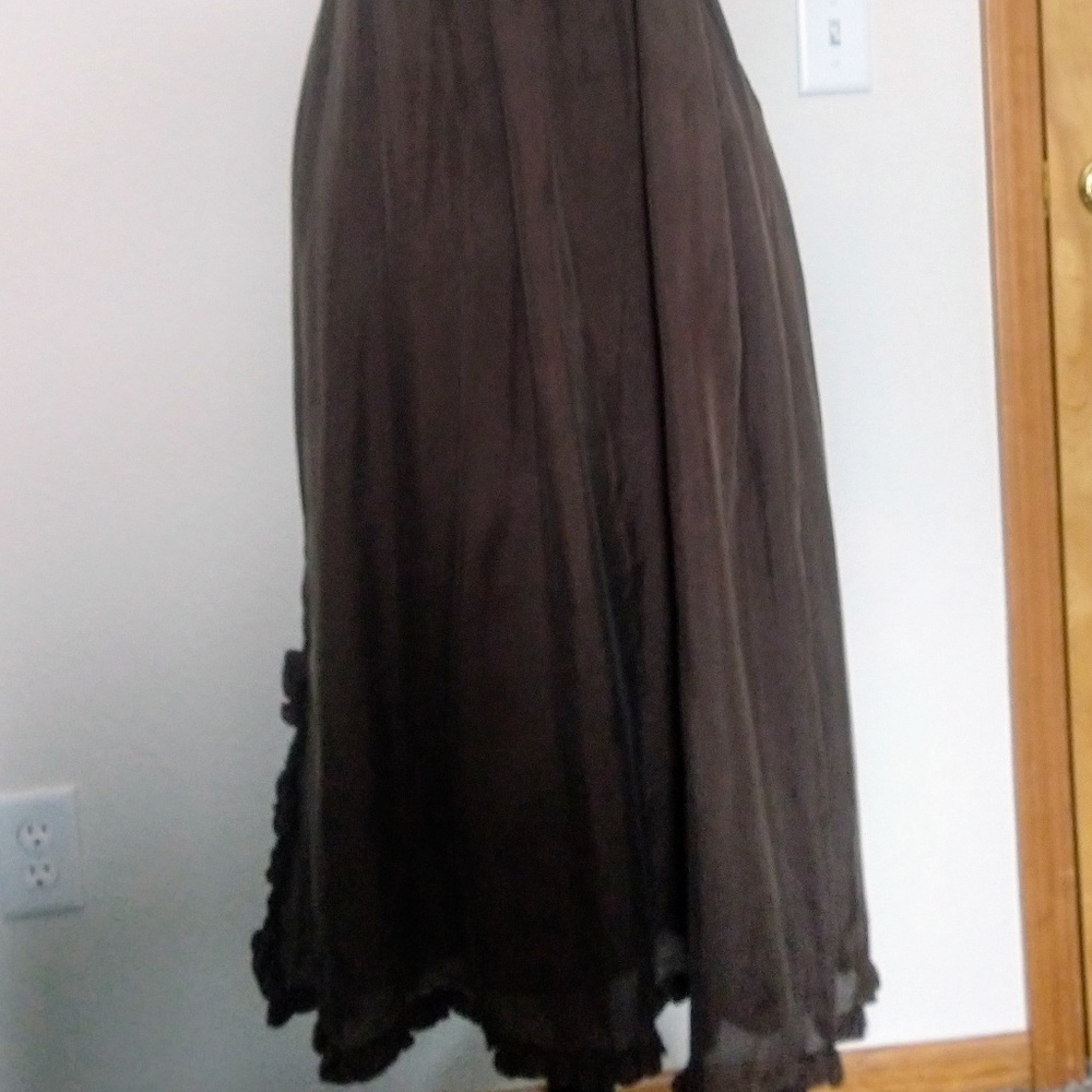 JCrew brown silk maxi dress - Picture 5 of 8